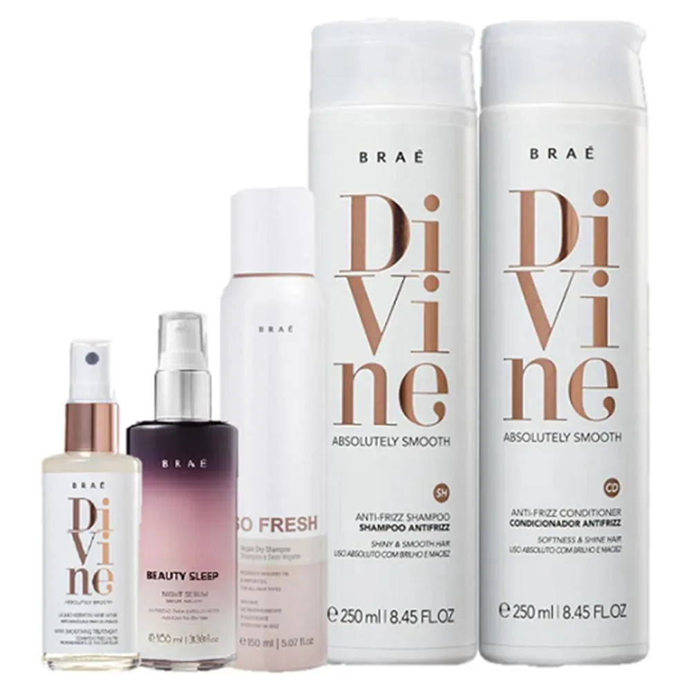 Braé Divine Duo 250ml Queratina 60ml Beauty Sleep 100ml E So Fresh 150ml