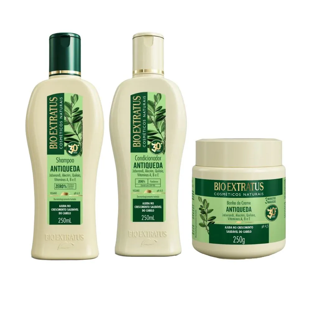 Kit Bio Extratus Antiqueda Jaborandi Duo E Mascara Capilar 250ml