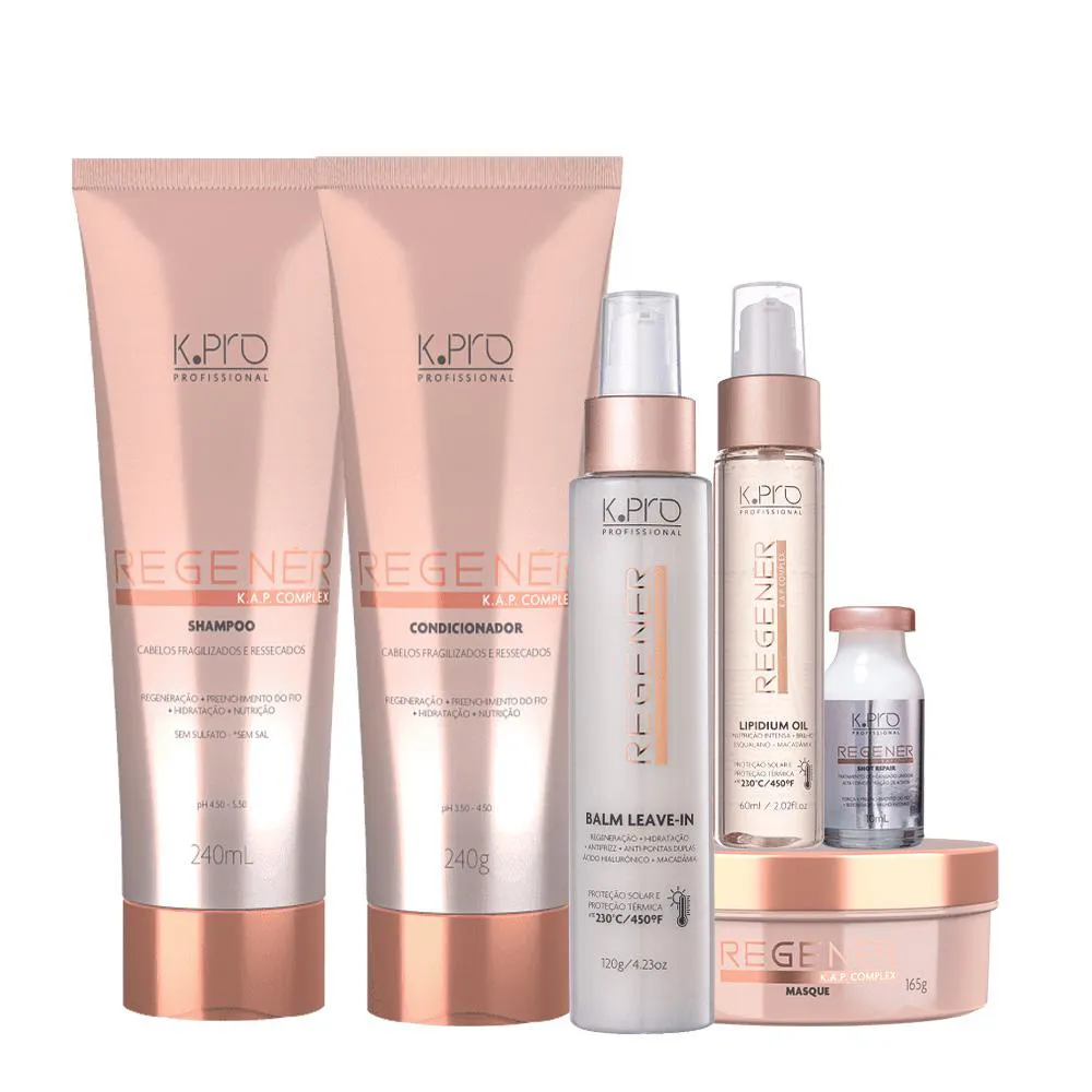KIT K.PRO PROFISSIONAL REGENéR TOTAL PLUS (6 PRODUTOS)
