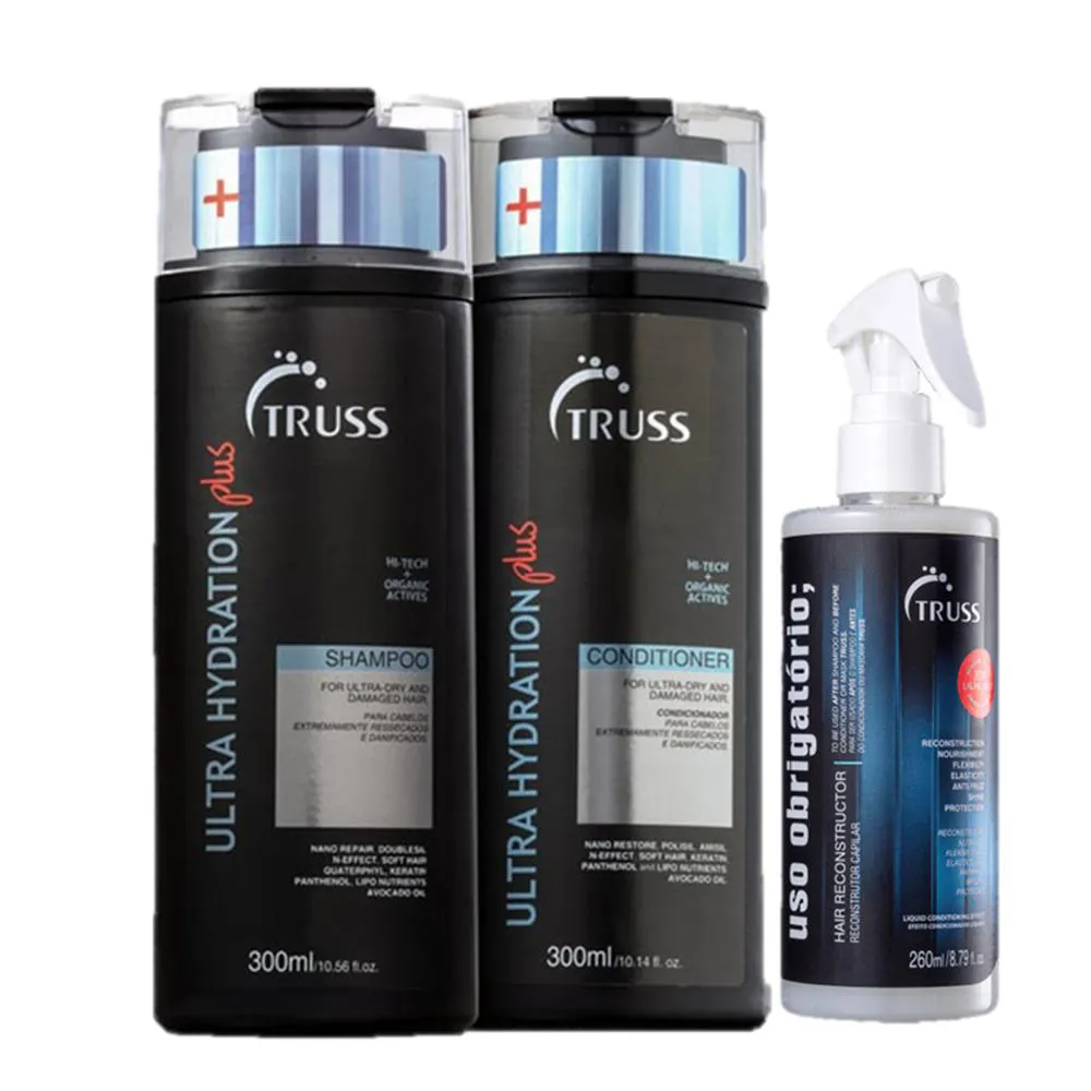 Truss Ultra Hydration Plus - Shampoo+Condicionador 300ml+Uso Obrigatório 260ml