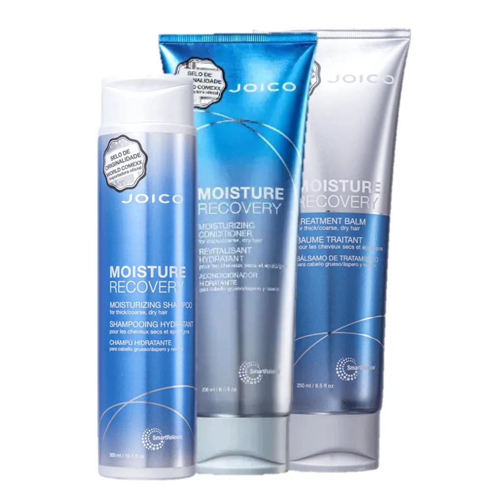 Joico Moisture Recovery Shampoo 300Ml Condicionador 250Ml Mascara 250Ml