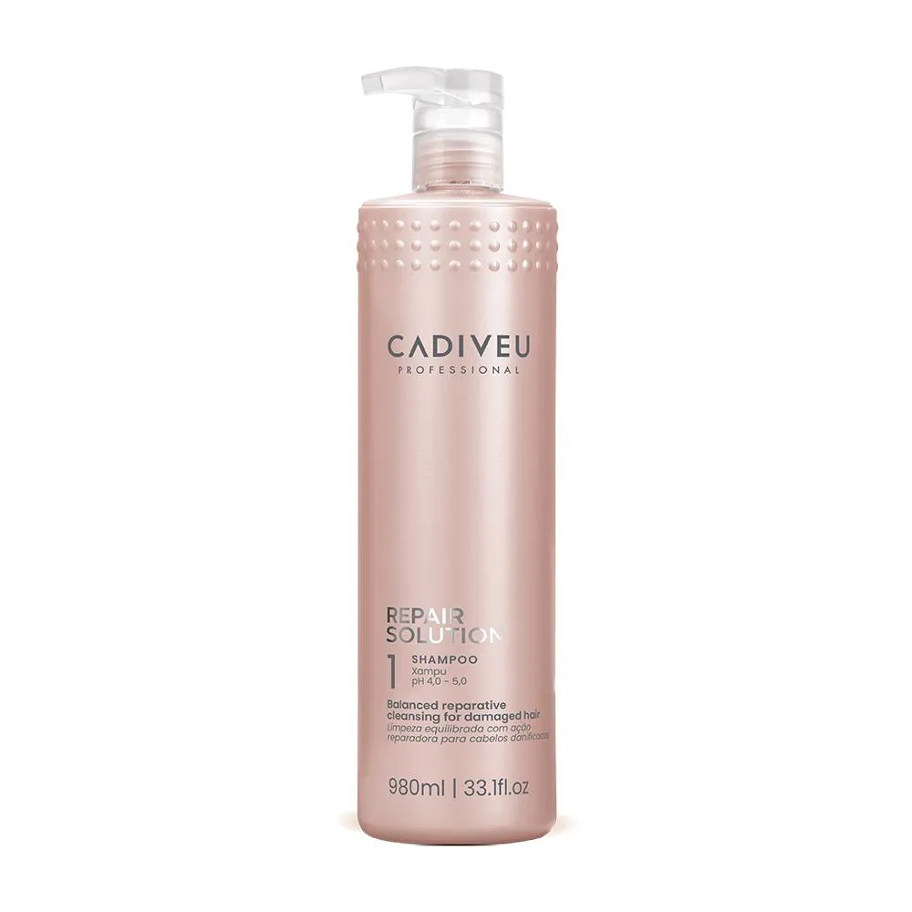 CADIVEU PROFESSIONAL REPAIR SOLUTION - SHAMPOO REPARADOR SEM SULFATO 980ML