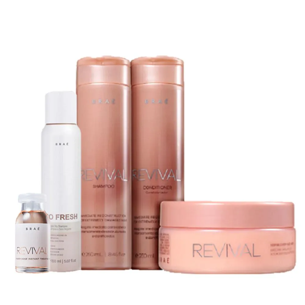 Braé Revival Duo 250ml Mascara 200ml Power Dose 13ml E So Fresh 150ml