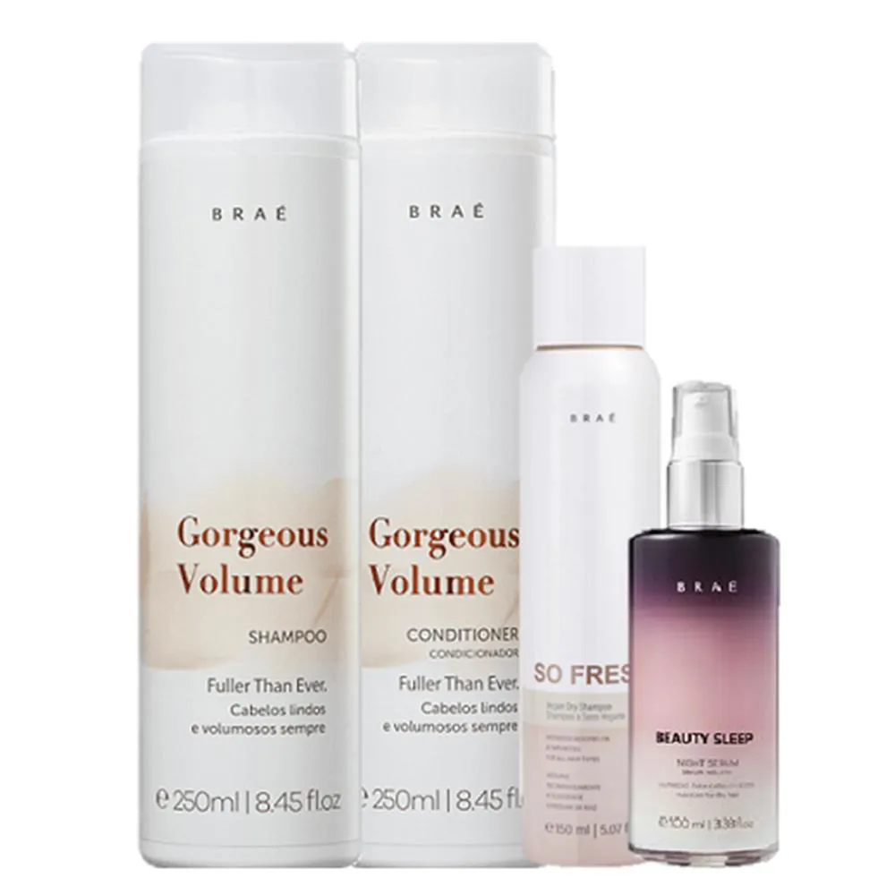 Braé Gorgeous Volume Duo 250ml Beauty Sleep 100ml E So Fresh 150ml