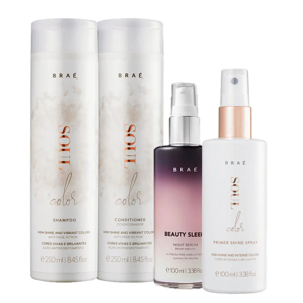 Braé Soul Color Duo 250ml Prime Shine 100ml E Beauty Sleep 100ml