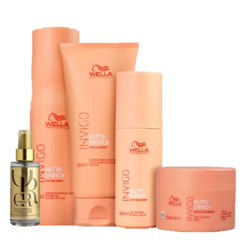 Wella Professionals Invigo Nutri - Enrich Duo Home Care Mascara Leave In 150ml E Oil Reflections 100ml