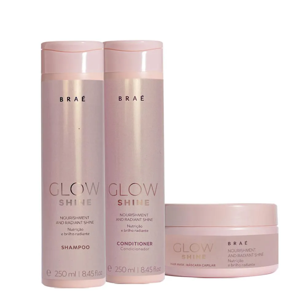 Kit Braé Glow Shine Home Care (3 Produtos)