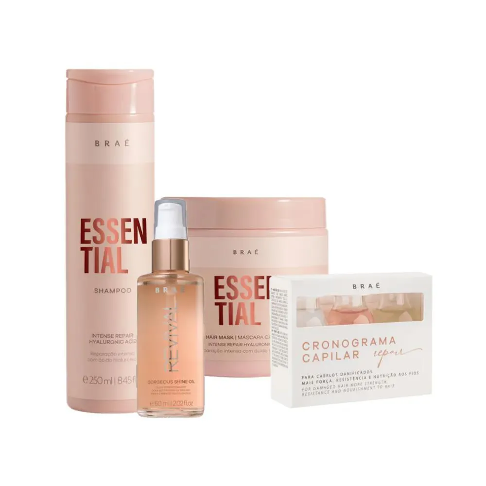 Kit Braé Essential Repair -  Máscara G (4Produtos)