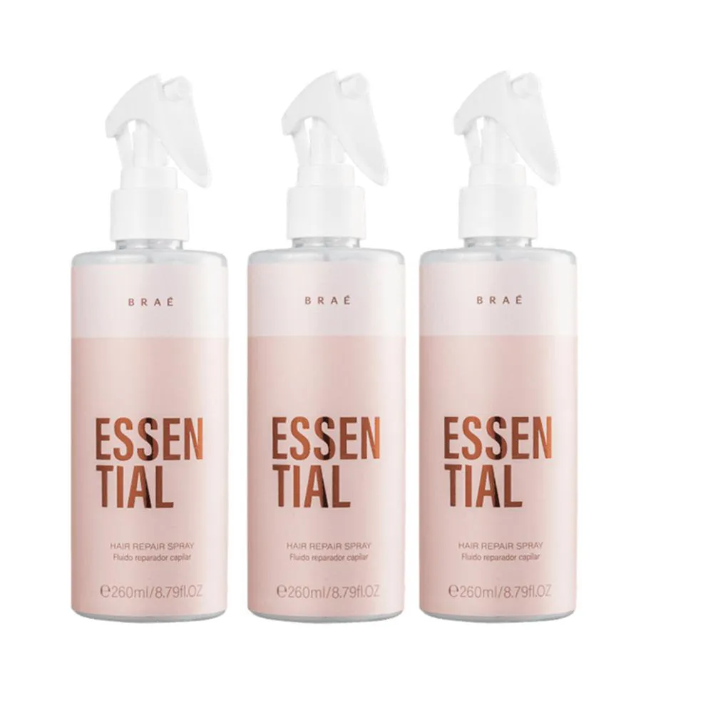 Braé Essential Hair Repair Spray 260ml (3 Unidades)