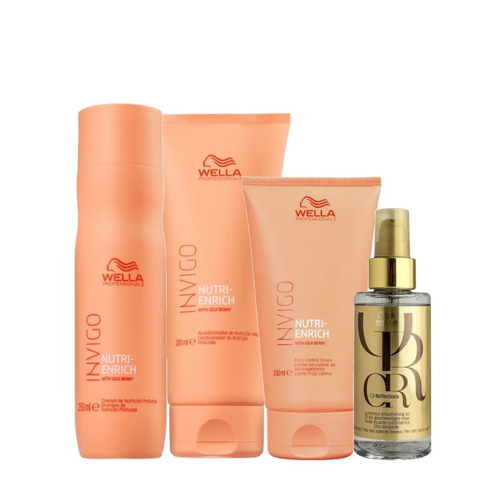Wella Professionals Invigo Nutri - Enrich Duo Home Care Leave In 150ml E Oil Reflections 100ml