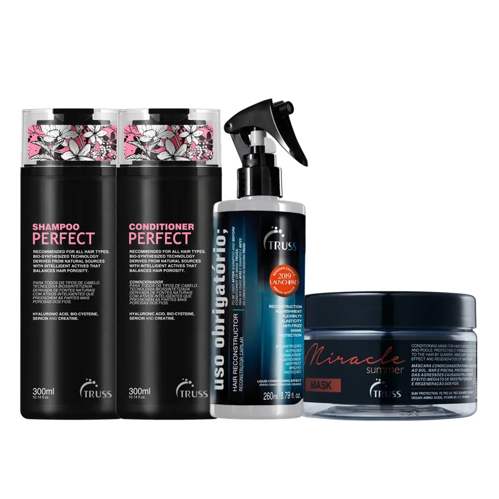 Truss Perfect Duo 300ml Mascara Summer 180G Uso Obrigatorio 260ml