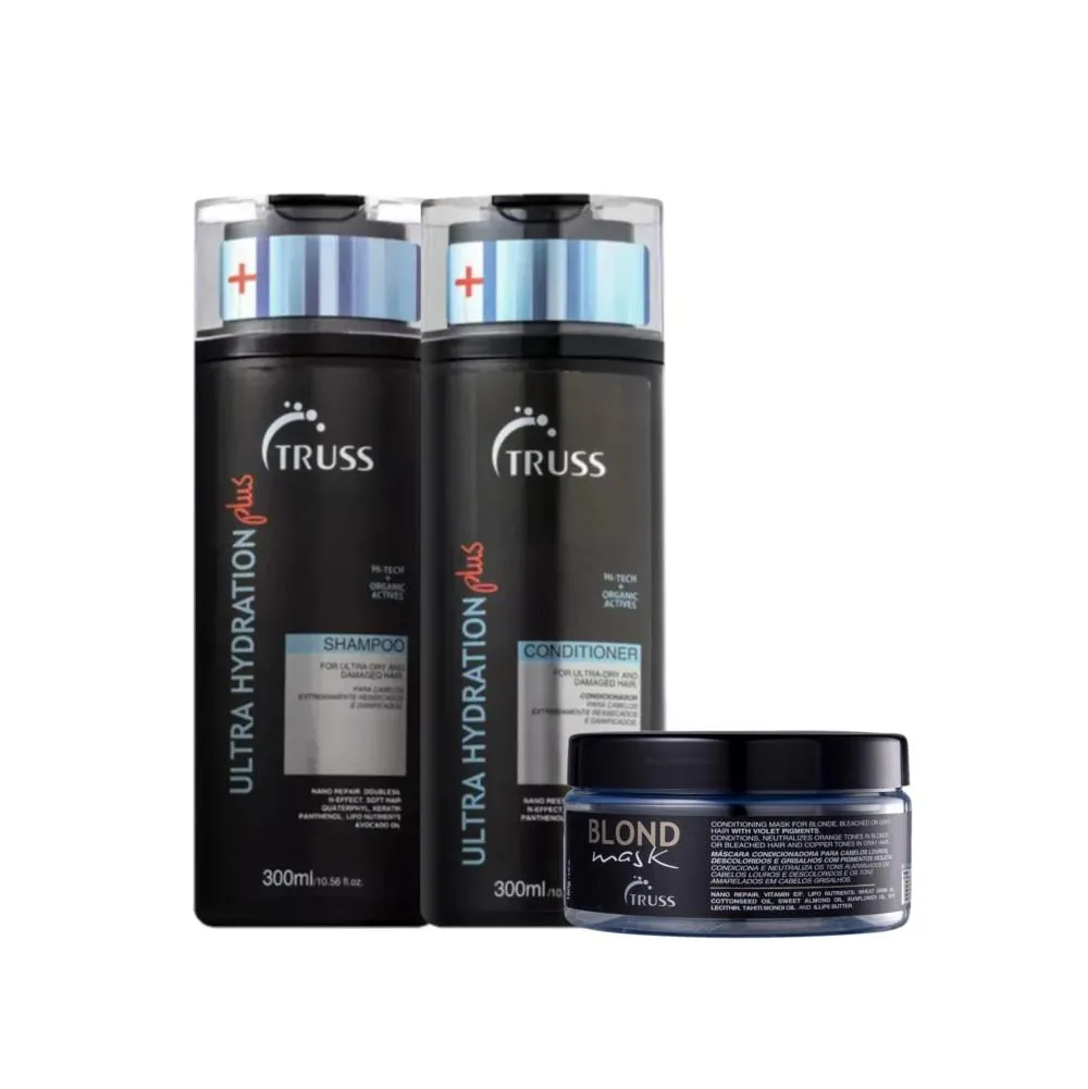 Kit Truss Home Care Ultra Hydration Plus Blond (3 Produtos)