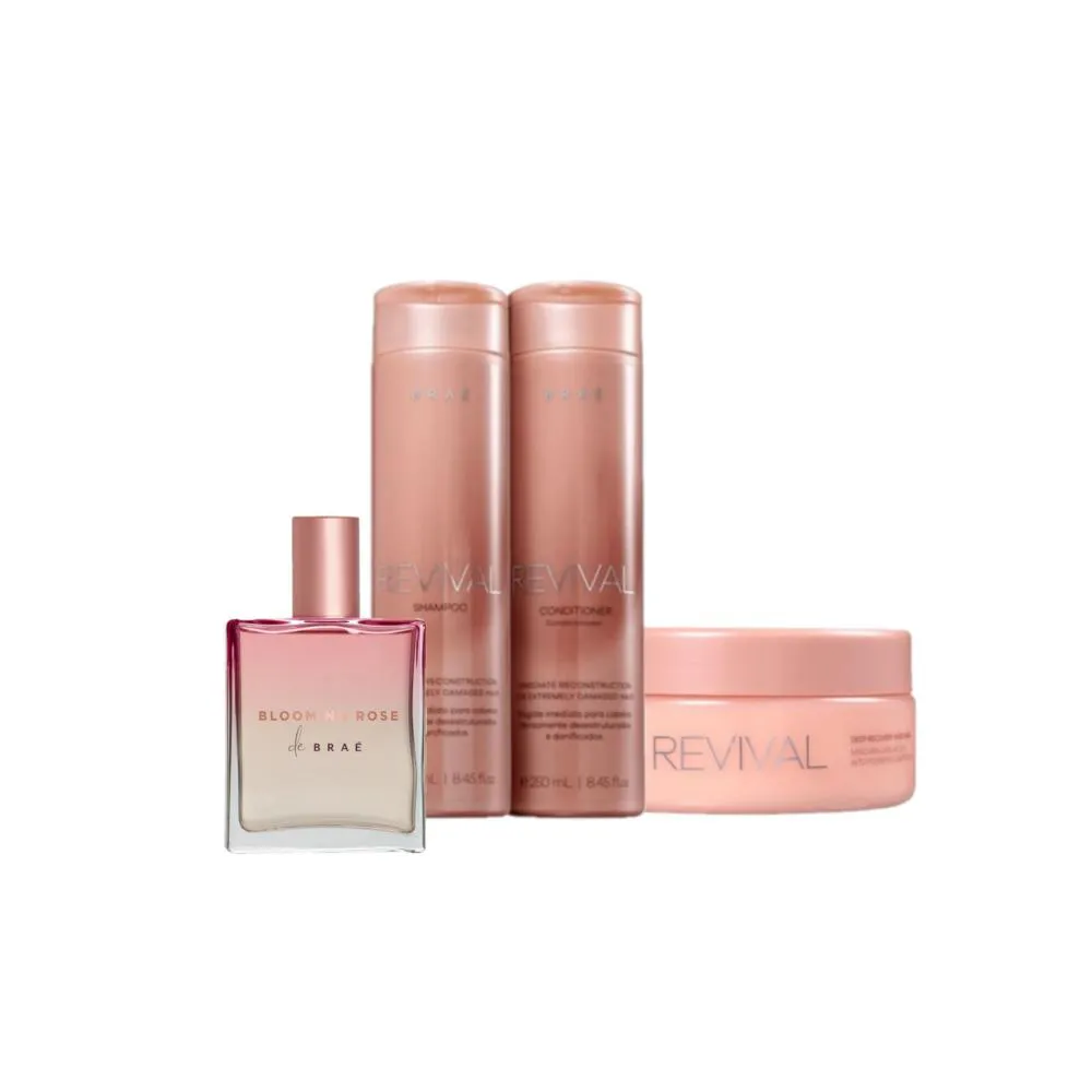 Kit Braé Revival Blooming Rose Quarteto (4 Produtos)
