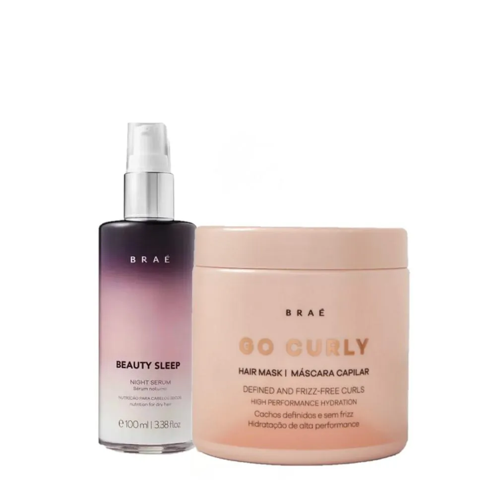 Kit Braé Go Curly Duo Sleep Mask (2 Produtos)