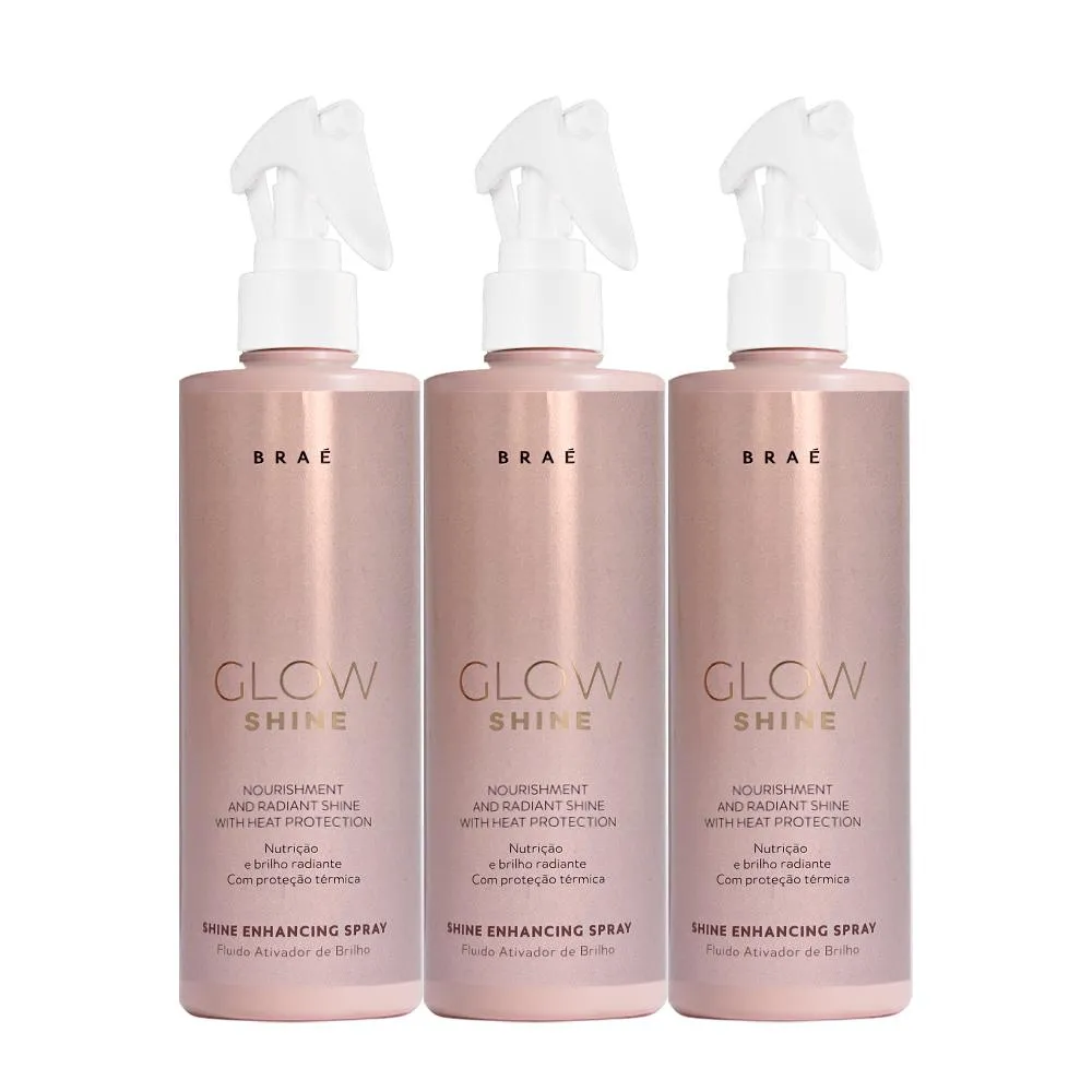 Kit Braé Glow Shine - Ativador De Brilho 200ml (3 Unidades)