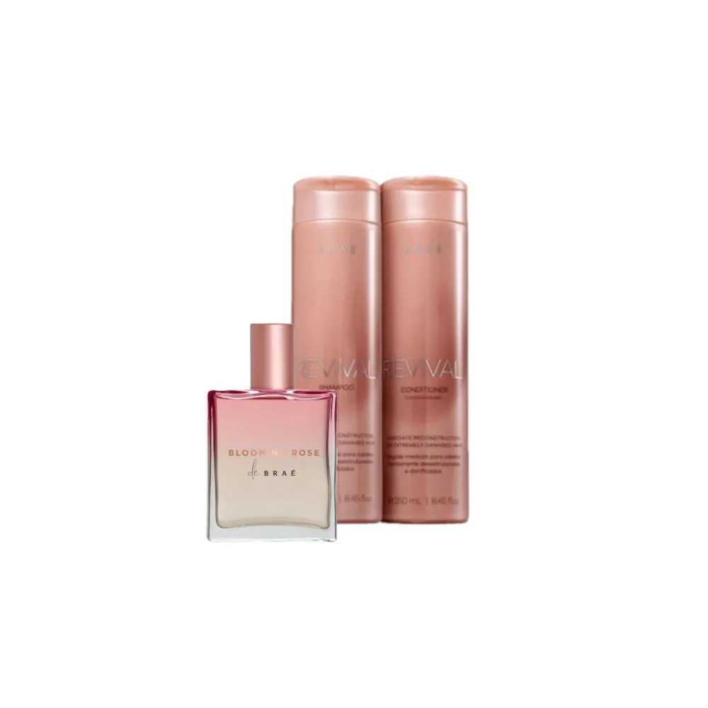 Kit Braé Revival Blooming Rose Trio (3 Produtos)
