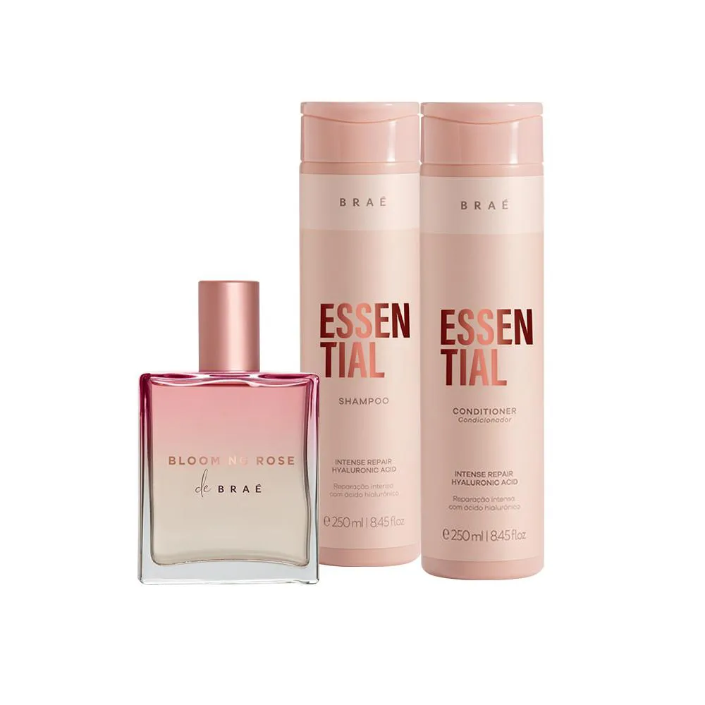 Kit Braé Essential Blooming Rose Trio (3 Produtos)