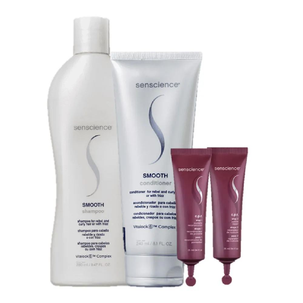 Senscience Smooth Duo Home Care E Cpr Tratamento Reconstrutor 2X25ml