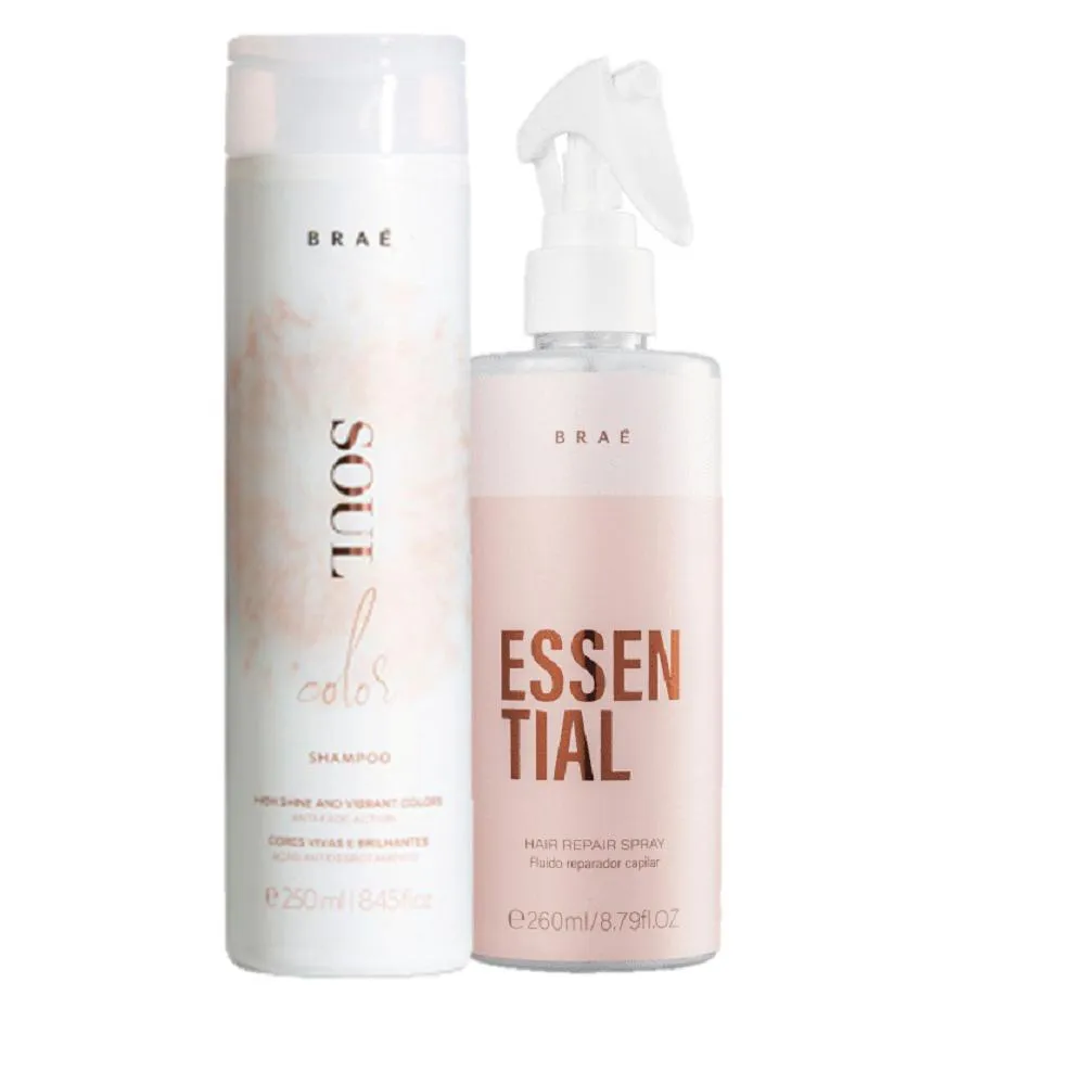 Braé Essential Hair Repair Spray 260ml E Shampoo Soul Color 250ml
