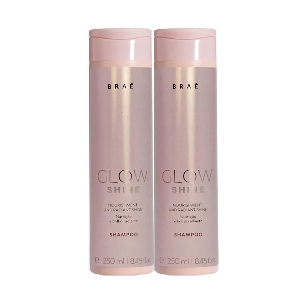 Kit Braé Glow Shine - Shampoo 250ml (2 Unidades)