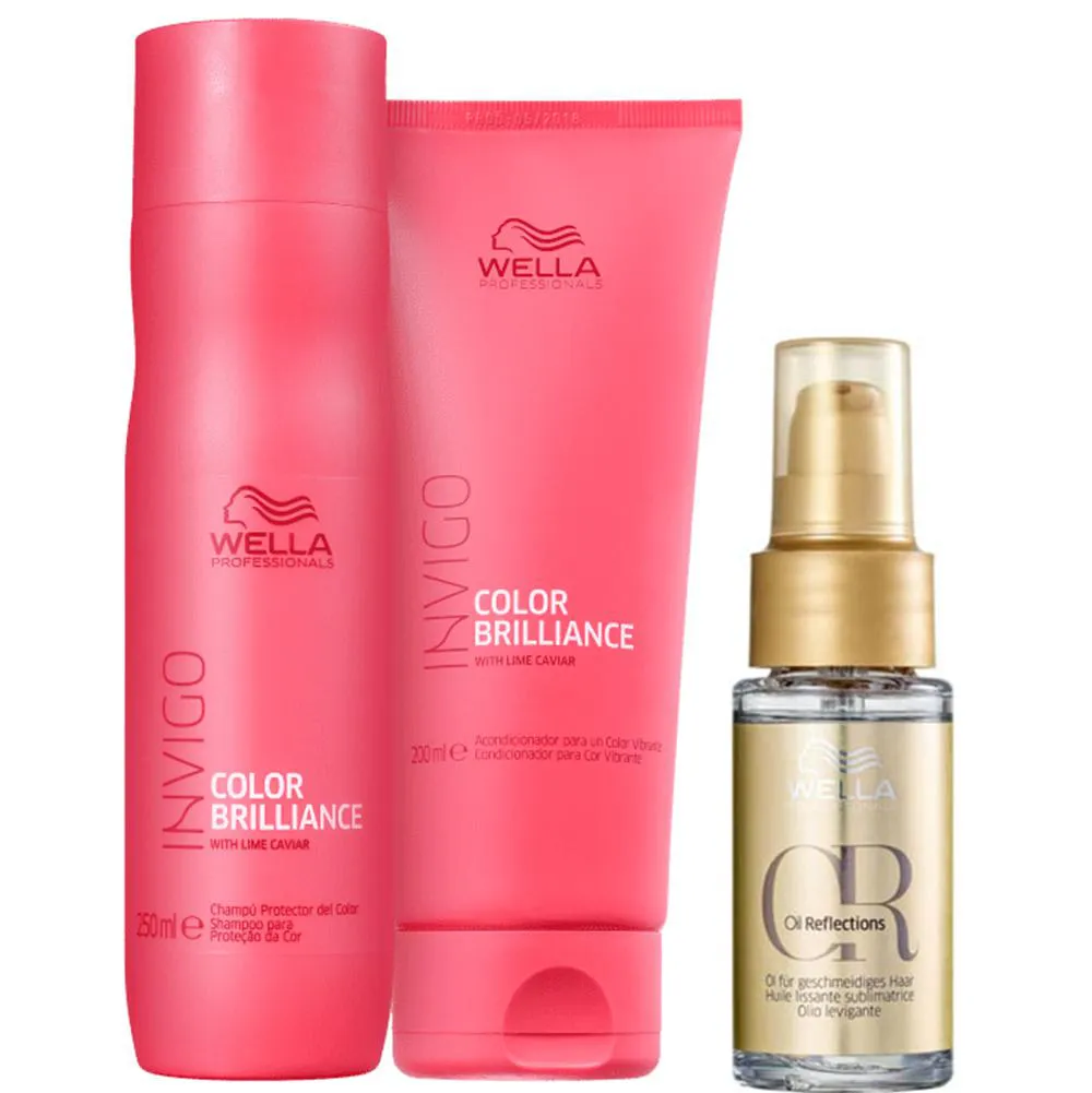 Wella Invigo Color Brilliance Duo 250ml E Oil Reflections 30ml