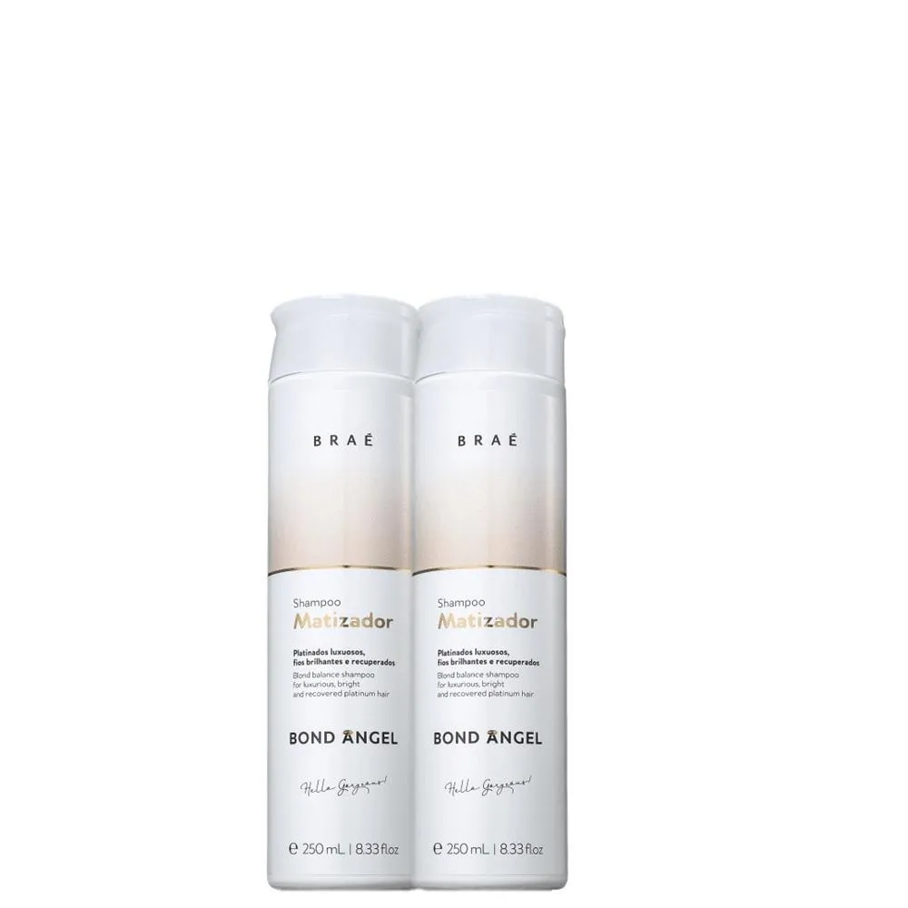 Kit Braé Bond Angel - Matizador Shampoo 250ml (2 Unidades)