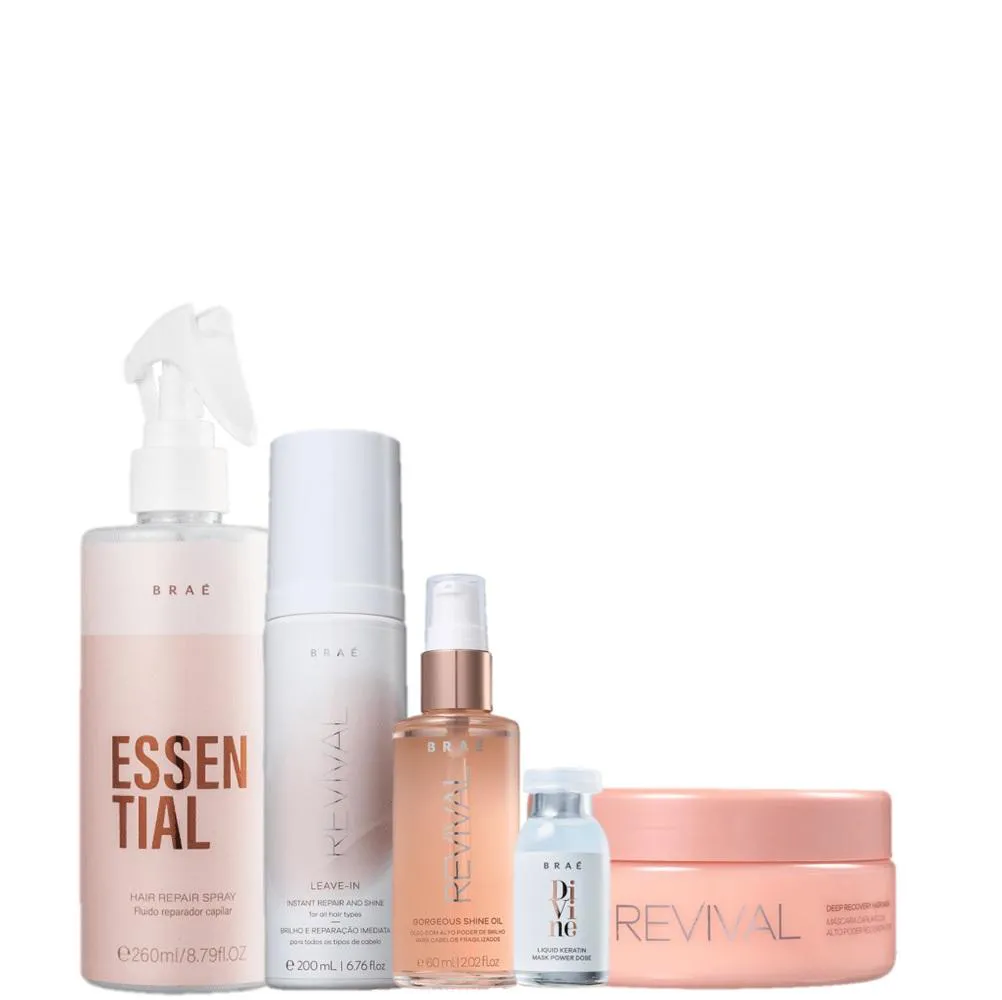 Kit Braé Revival Cuidado Capilar Power (5 Produtos)