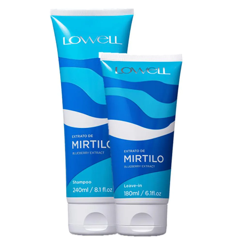 LOWELL EXTRATO DE MIRTILO SHAMPOO 240ML E LEAVE-IN 180ML