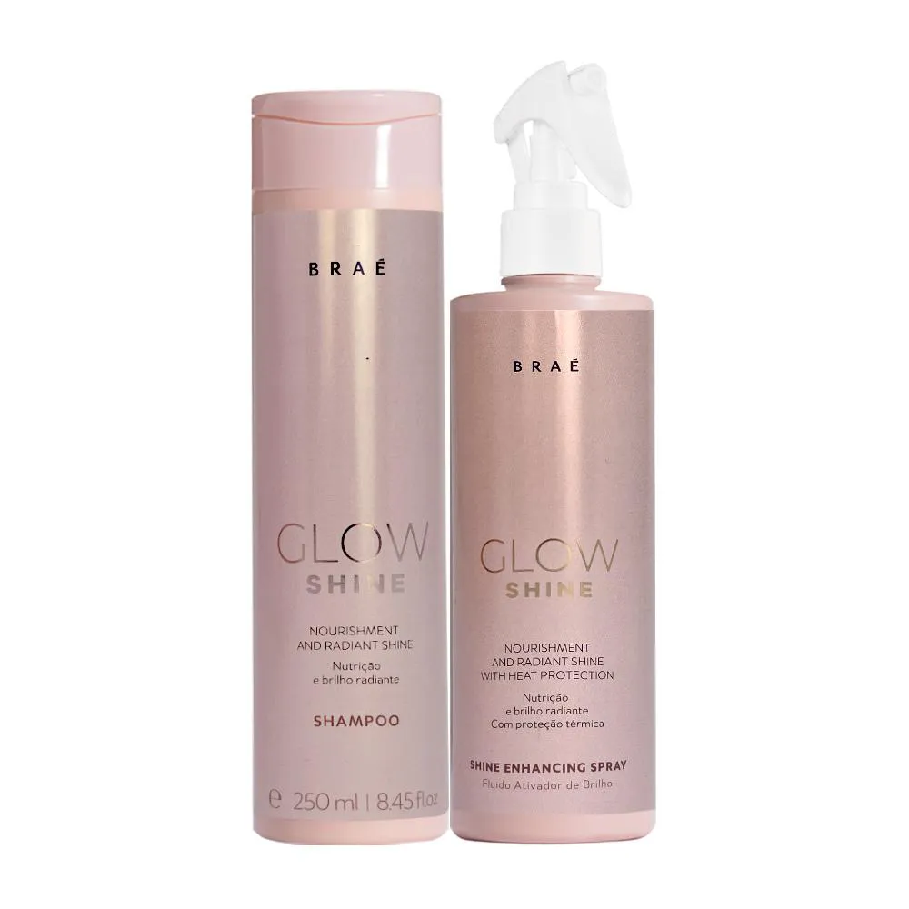Kit Braé Glow Shine Shampoo E Ativador (2 Produtos)