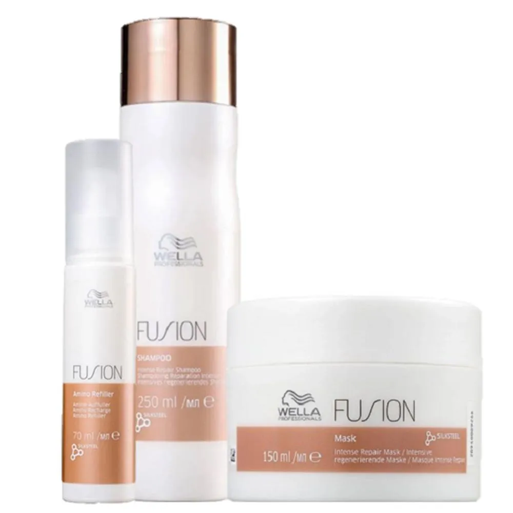 Wella Professionals Fusion Shampoo 250ml Mascara 150ml E Amino 70ml