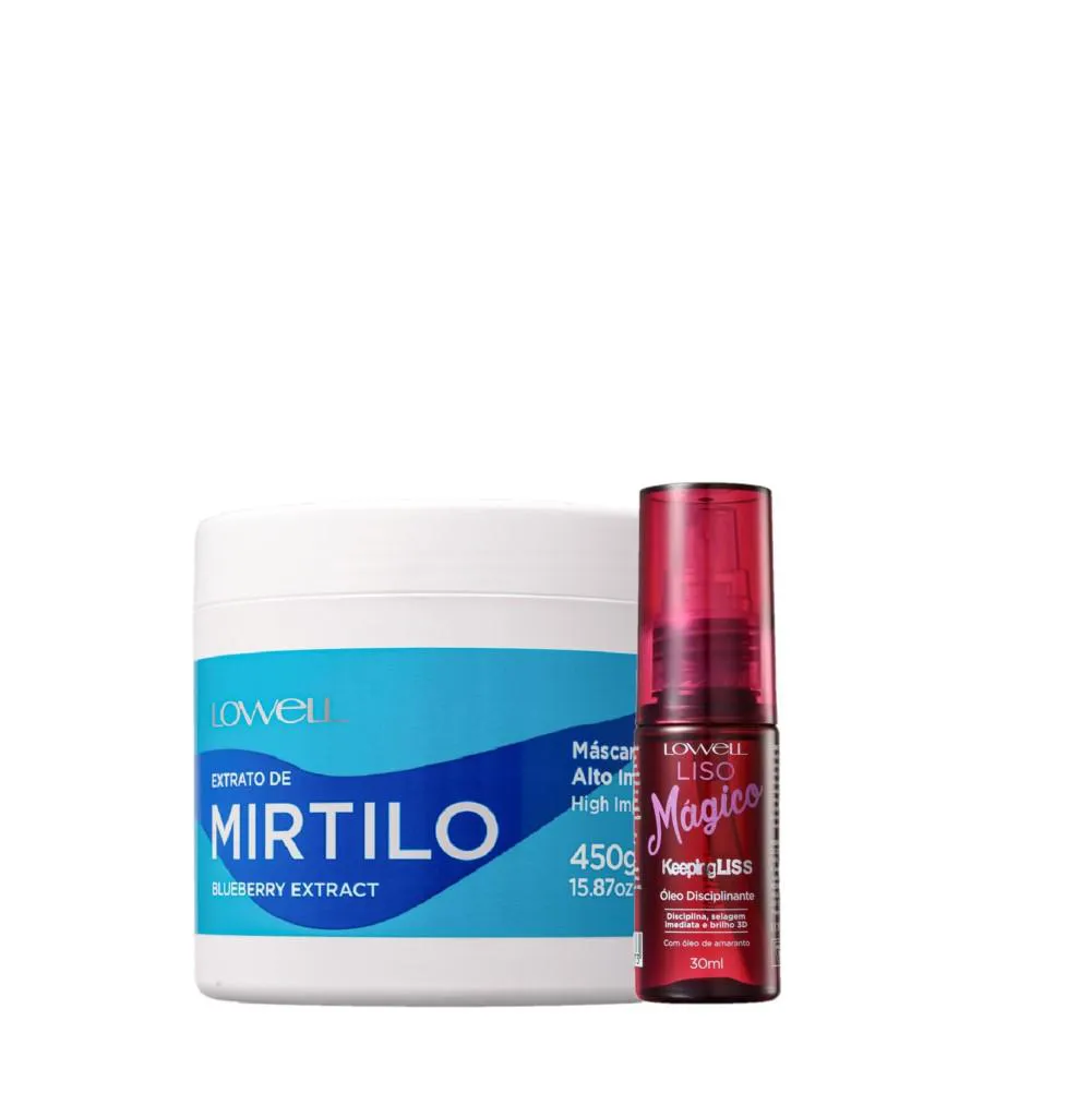 KIT LOWELL EXTRATO DE MIRTILO TRATAMENTO MAGICO (2 PRODUTOS)