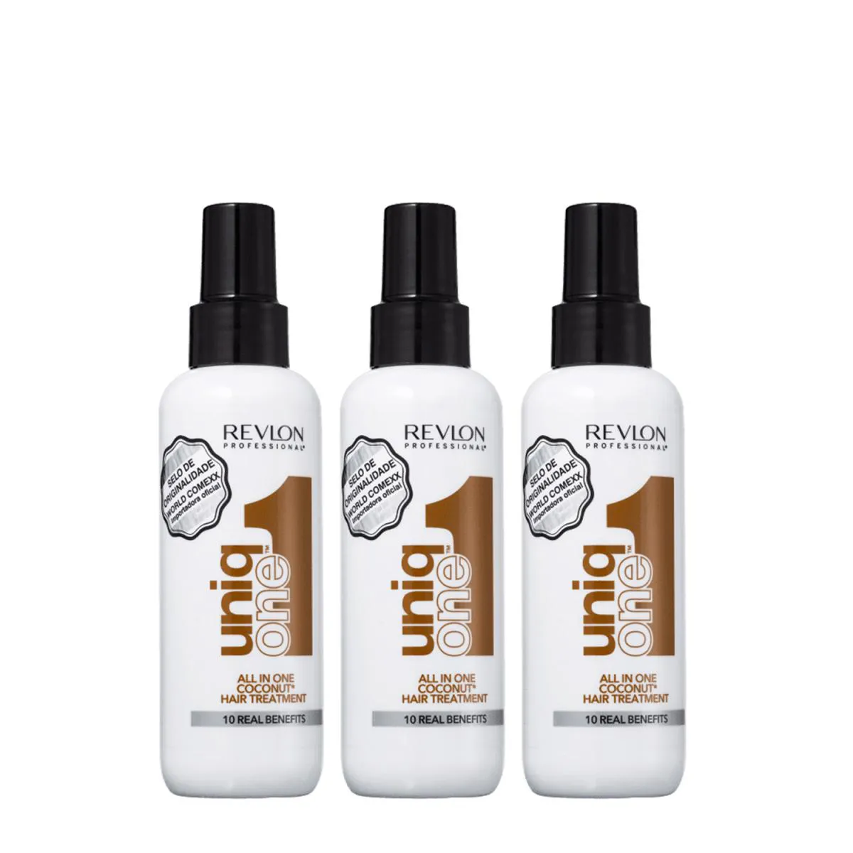 Kit Revlon Professional Uniq One Coconut - Leave - In 150ml (3 Unidades)