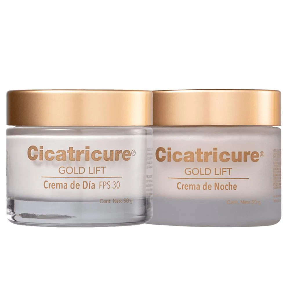 Kit Cicatricure - Gold Lift Noturno 50g + Gold Lift Diurno 50g