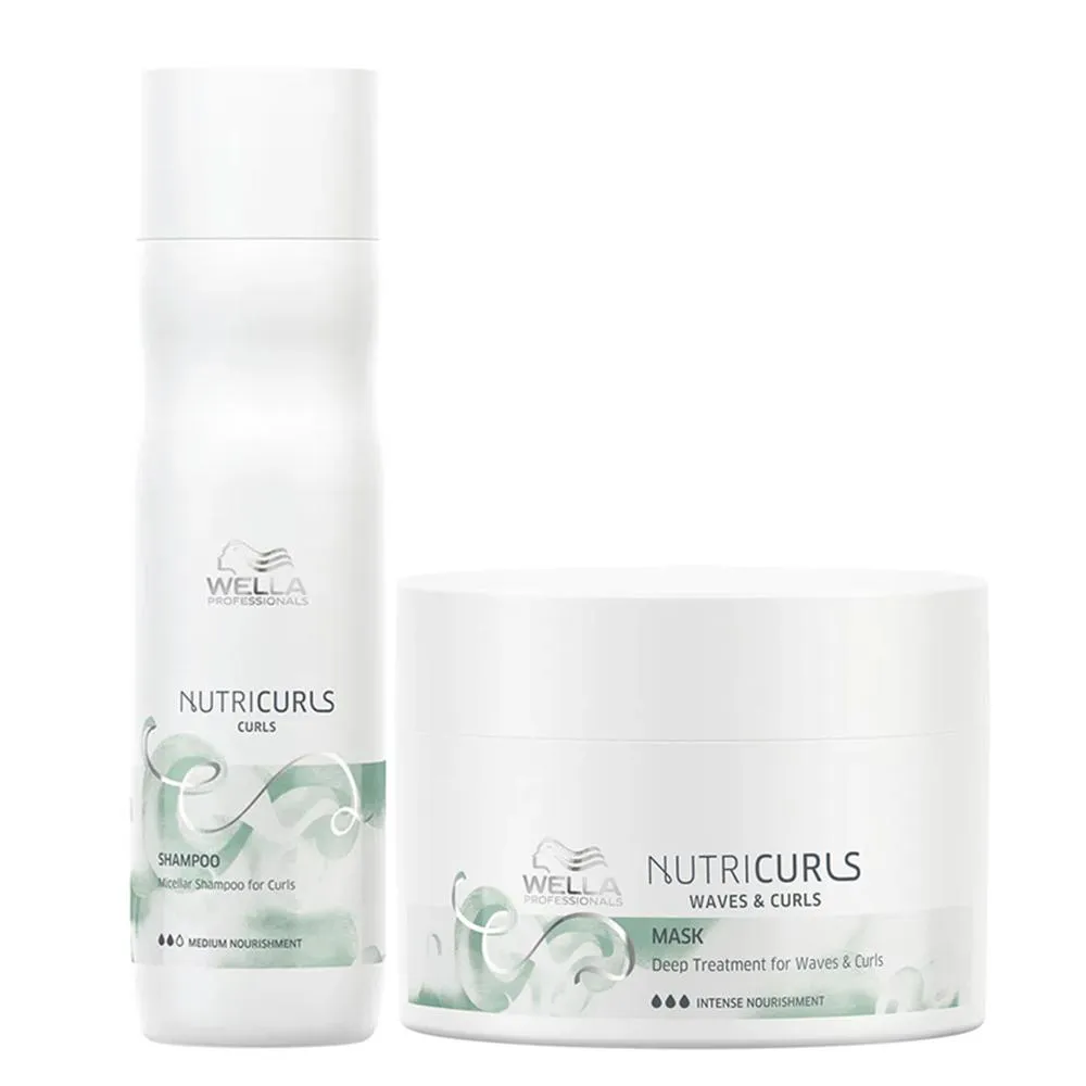 Wella Professionals Nutricurls Shampoo 250ml+Mascara 150ml