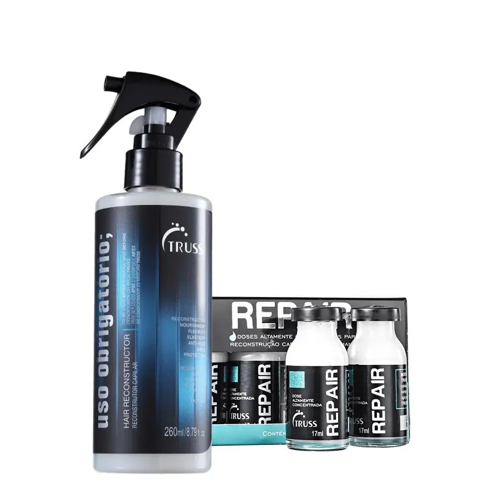 Kit Truss Shock Repair Uso Obrigatório Reconstrutor (5 Produtos)