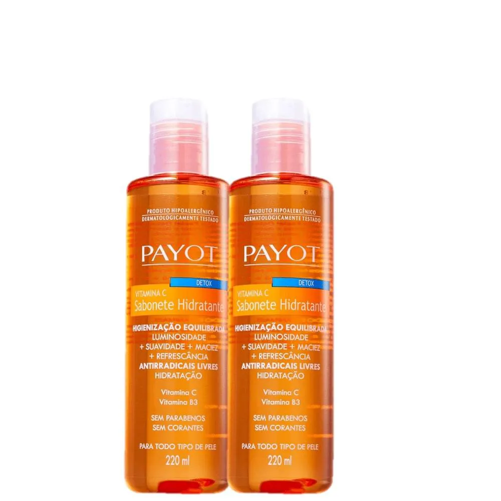 KIT PAYOT DETOX VITAMINA C - SABONETE LIQUIDO 220ML (2 UNIDADES)