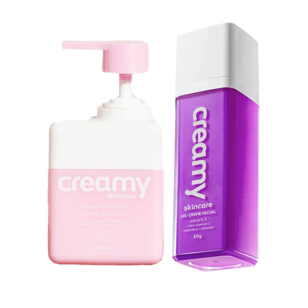 Kit Creamy Skincare Emulsão De Limpeza Retinol (2 Produtos)