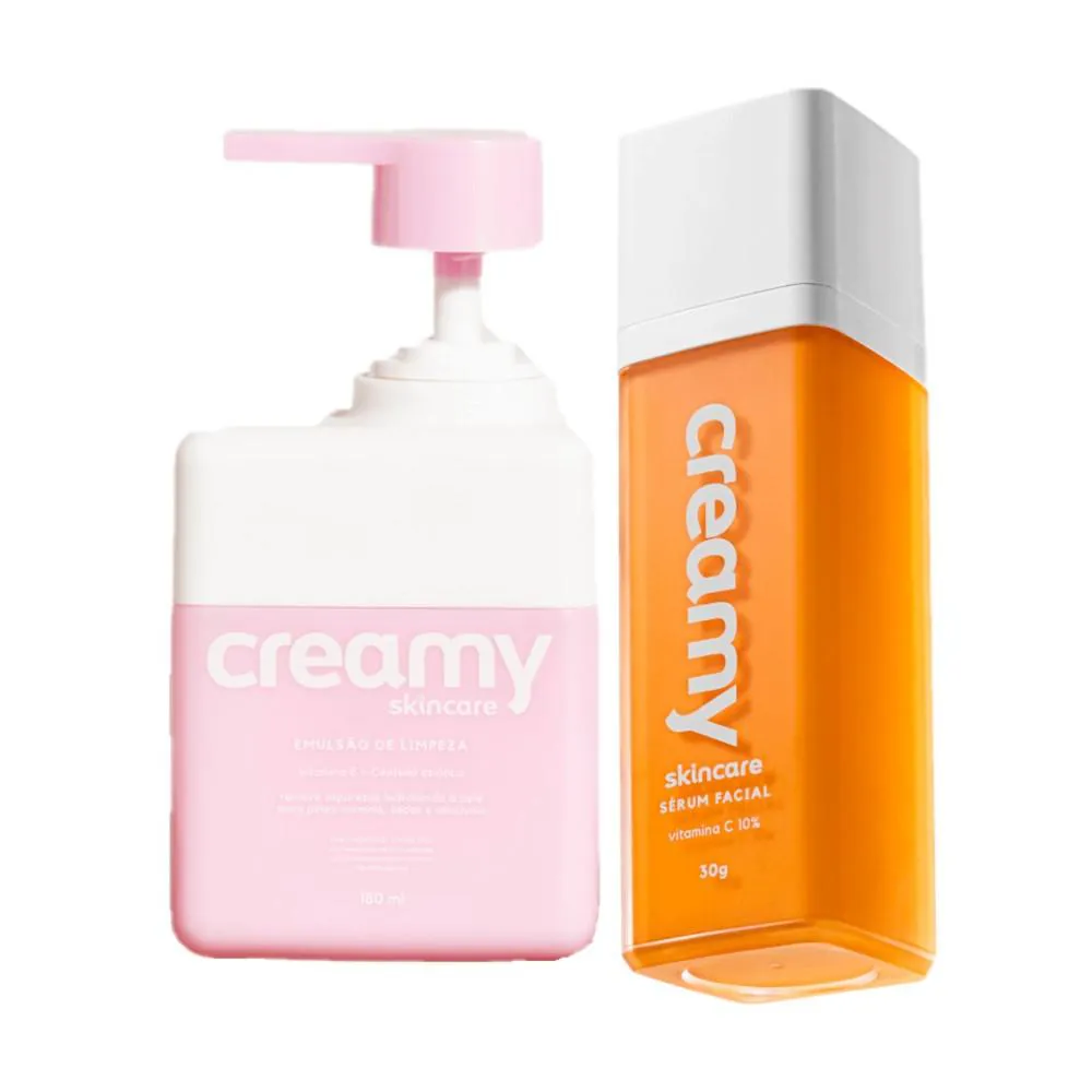 Kit Creamy Skincare Vitamina C Emulsão (2 Produtos)