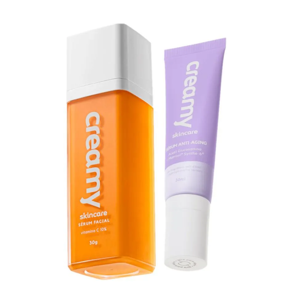 Kit Creamy Skincare Vitamina C Sérum (2 Produtos)