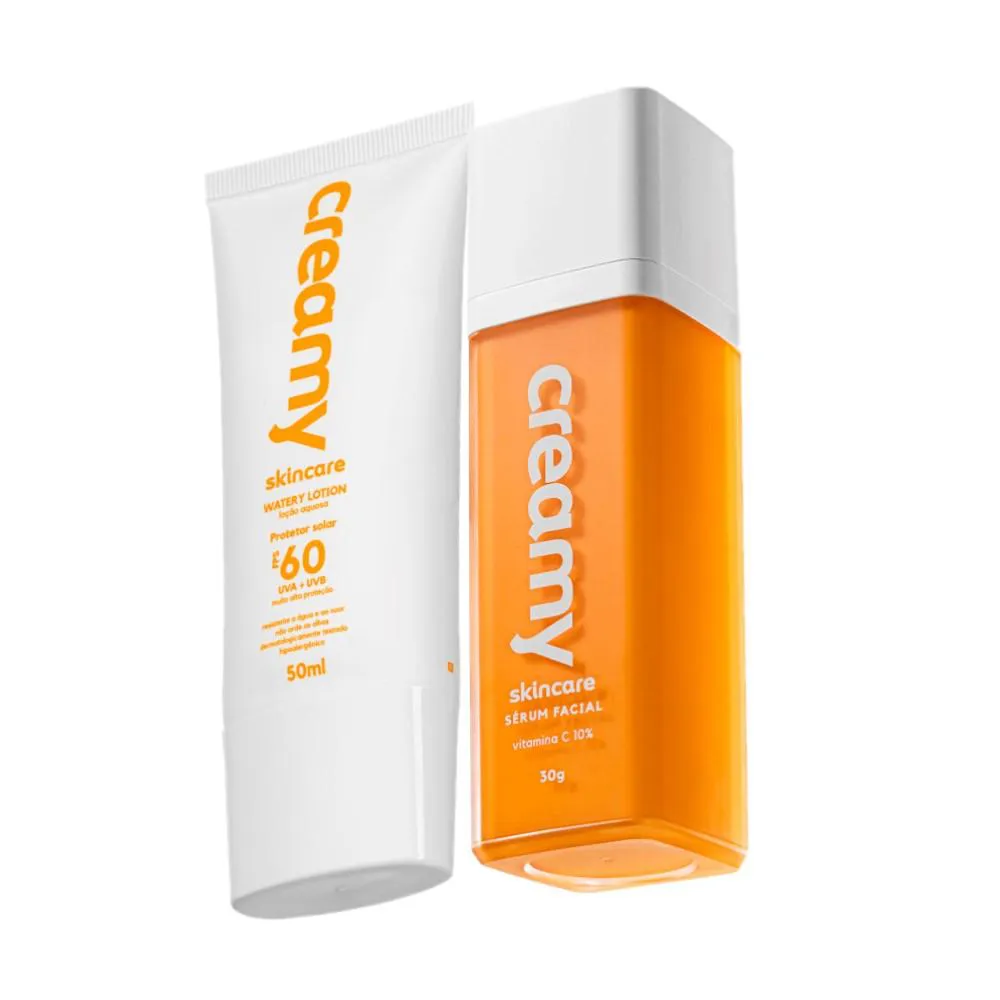 Kit Creamy Skincare Vitamina C Protetor Solar (2 Produtos)