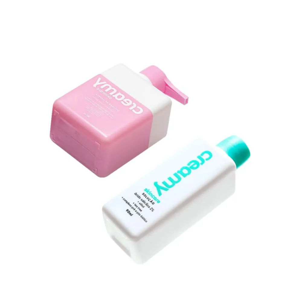 Kit Creamy Skincare Emulsão De Limpeza Antiacne (2 Produtos)