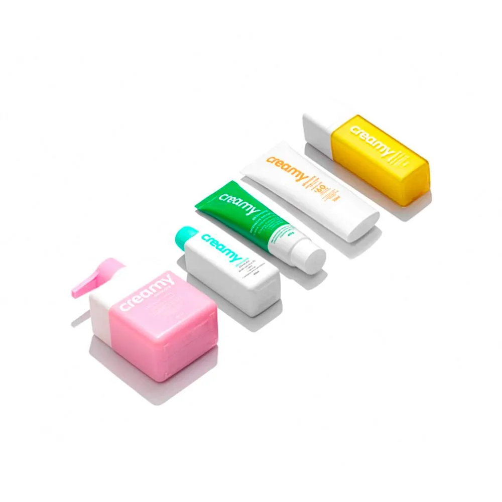 Kit Creamy Skincare Rotina Antiacne Para Peles Reativa E Sensível (5 Produtos)