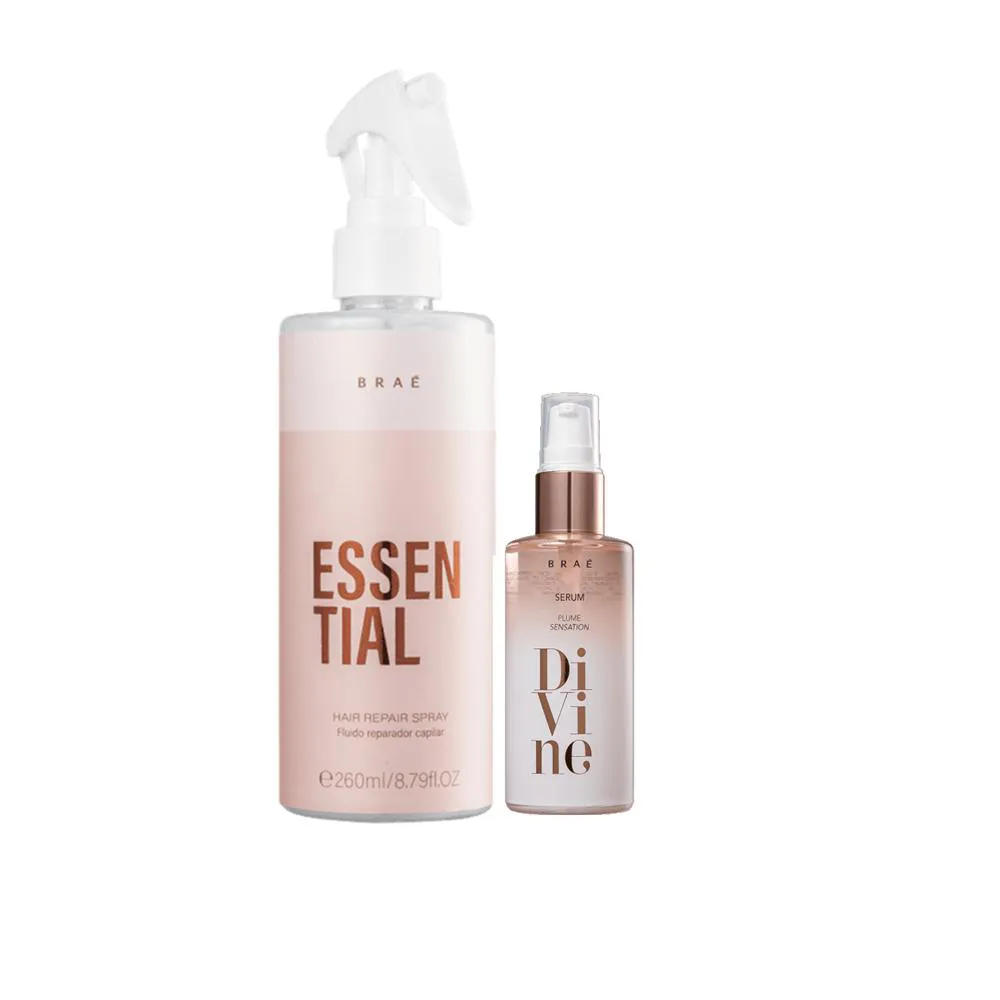 Braé Essential Fluido Reparador  260ml+Serum Reparador  Divine 60ml