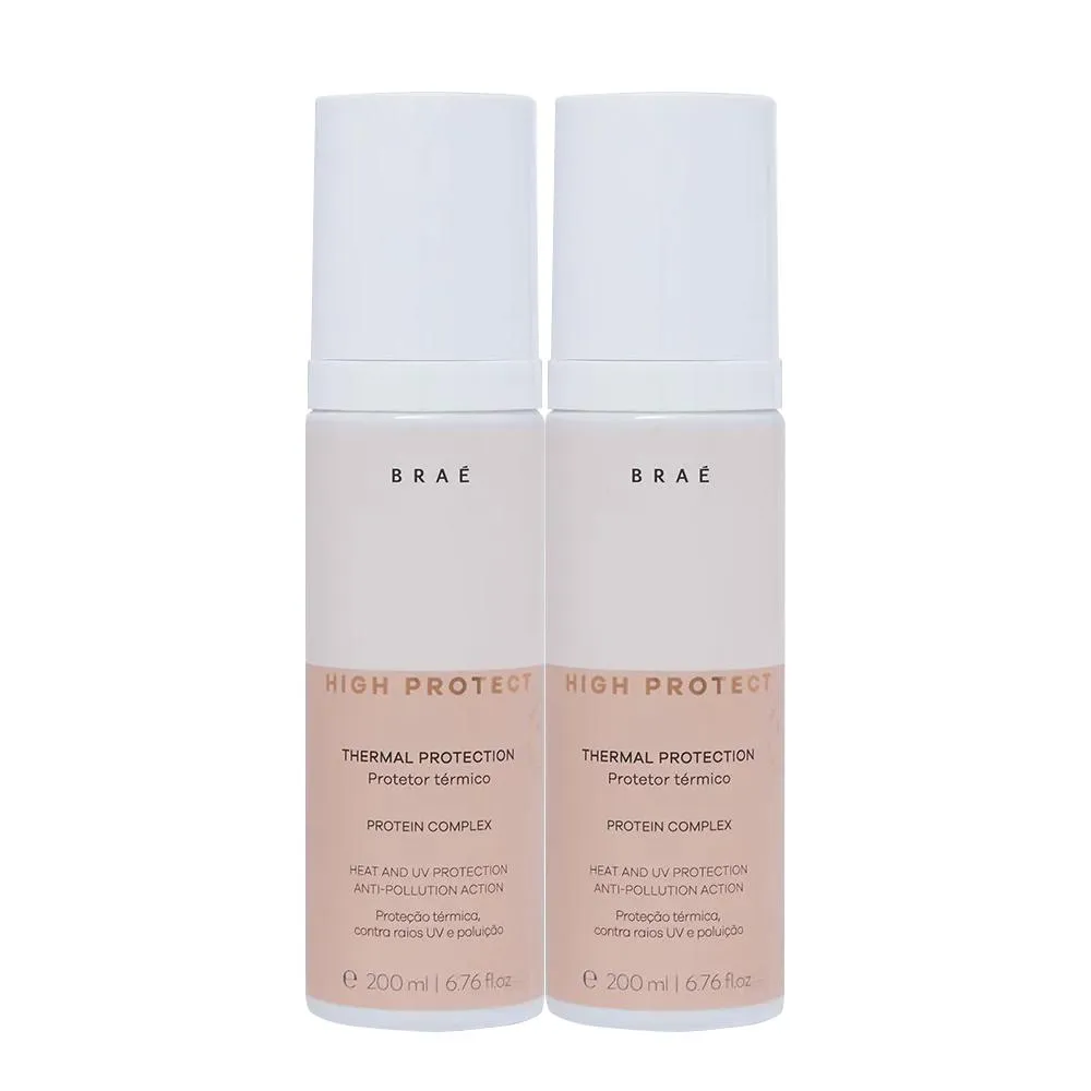 Kit Braé High Protect Thermal Protection - Leave - In Condicionante 200ml (2 Unidades)