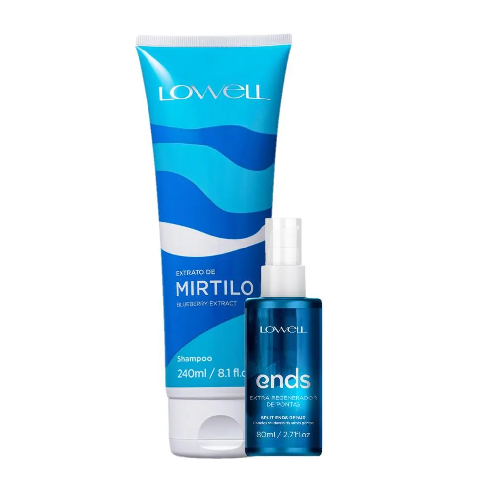 KIT LOWELL EXTRATO DE MIRTILO LIMPEZA REGENERADORA (2 PRODUTOS)