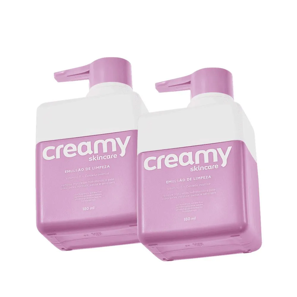 Kit Creamy Skincare - Emulsão De Limpeza 180ml (2 Unidades)