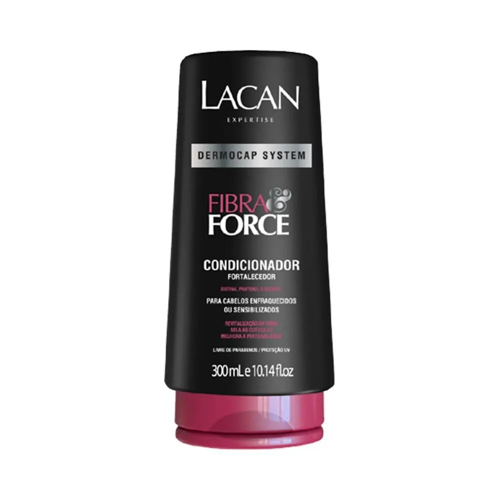 Condicionador Lacan Fibra & Force Biotina, Pantenol, Jaborandi e Sésamo 300ml