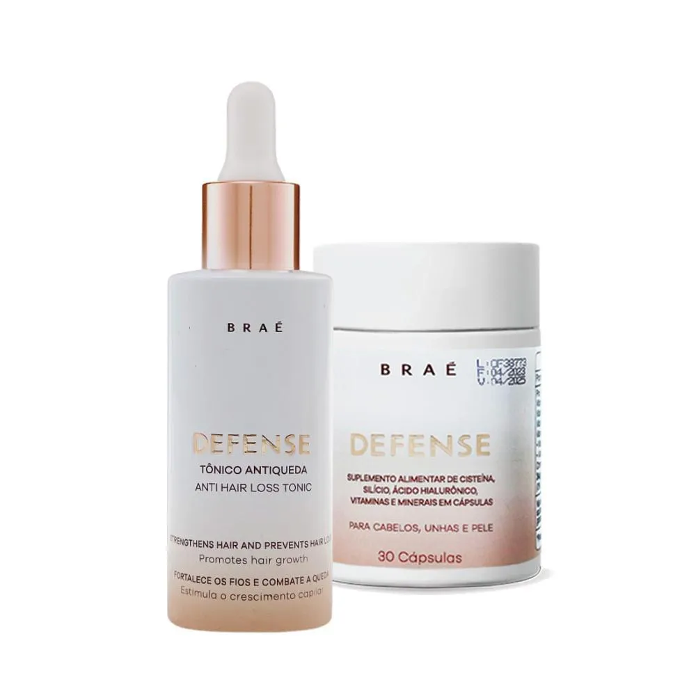 Kit Braé Anti Hair Defense Loss Antiqueda (2 Produtos)
