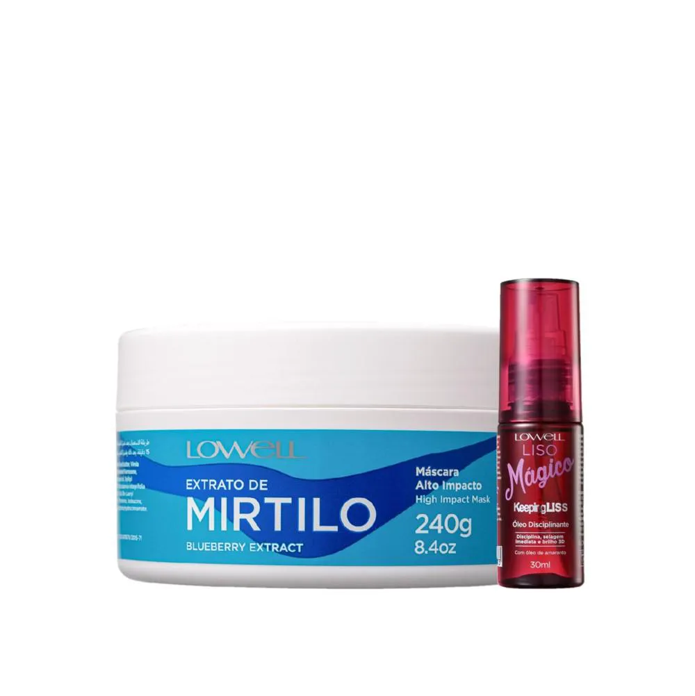 KIT LOWELL EXTRATO DE MIRTILO REGENERAçãO MAGICA (2 PRODUTOS)