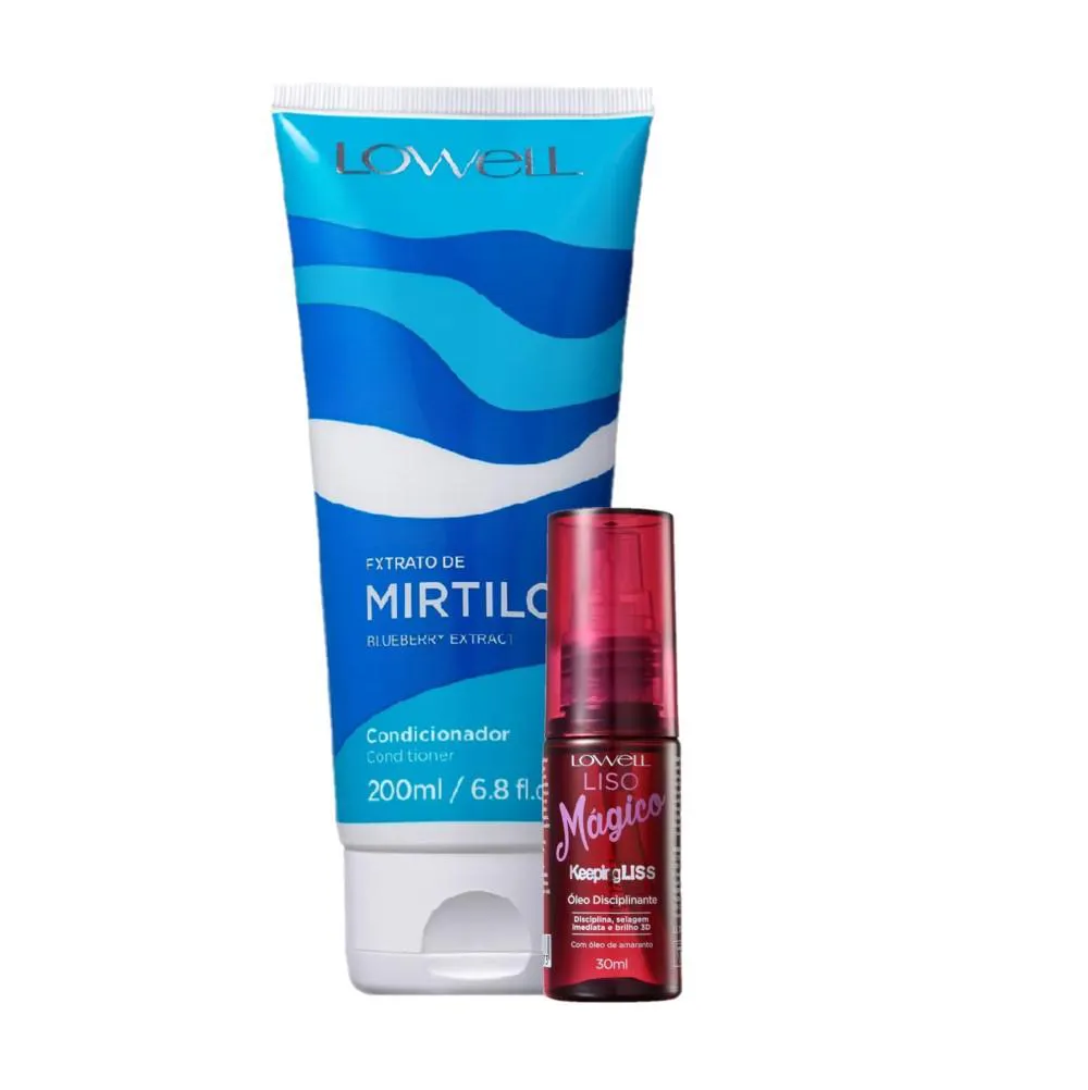 KIT LOWELL EXTRATO DE MIRTILO HIDRATAçãO MAGICA (2 PRODUTOS)